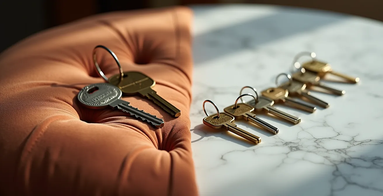 Symbolischer Vergleich zwischen selbstbewohntem Eigenheim und Renditeimmobilien