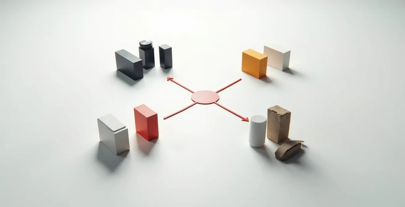 Visualisierung der Eisenhower-Matrix mit vier Quadranten