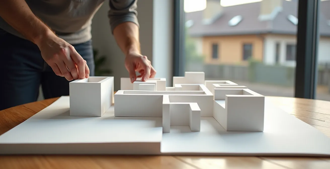 Vorher-Nachher Vergleich einer optimierten Raumaufteilung