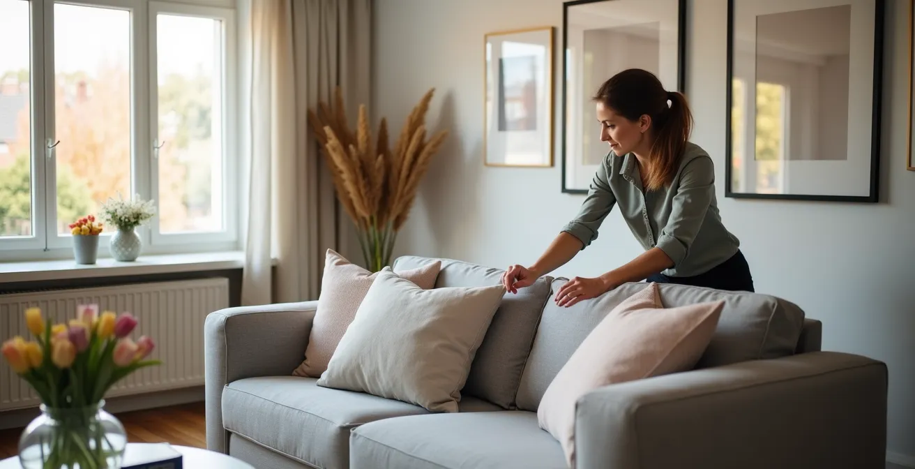 Professionell inszenierter Wohnraum für den Immobilienverkauf