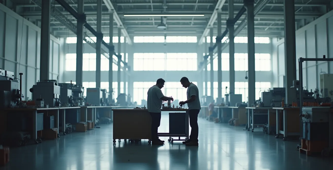 Generationenübergreifende Zusammenarbeit in moderner Produktionsumgebung